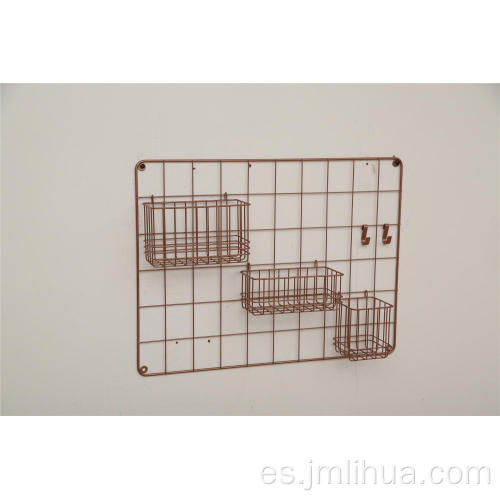 cesta de alambre colgante para pared